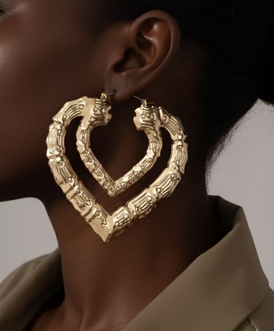 Double Heart hoops